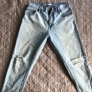 Men Banana Republic Slim Fit Dad Jeans Denim Light